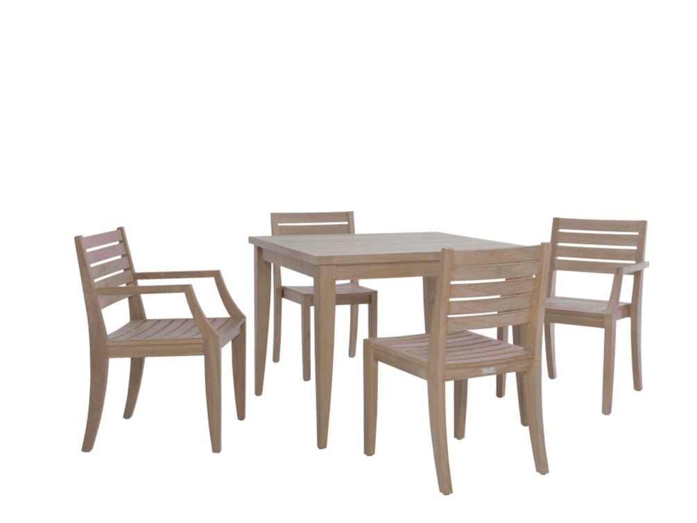 Квадратный обеденный стол из тикового дерева JANUS et Cie Relais ARCH-00030806 - Вид №2