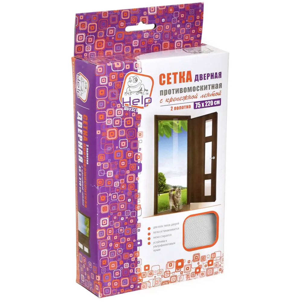 Сетка-штора Help москитная на дверь 75x220 см 2 шт. 82709772 STLM-2127688 Santreyd  - Вид №1