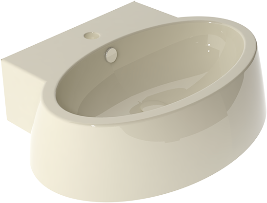 DULAV6513 Подвесная раковина настенная GSG CERAMIC DUNIA