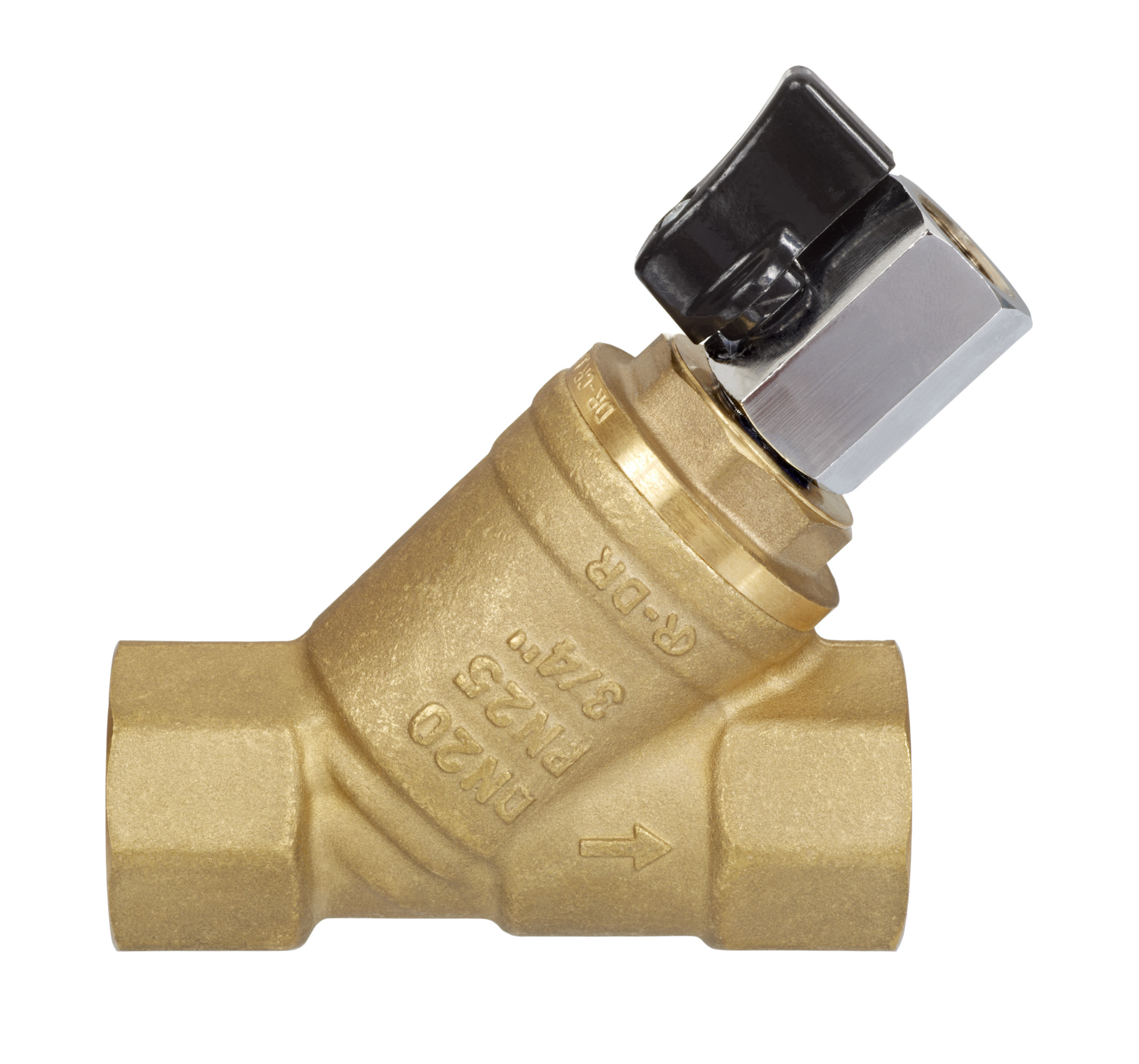 Danfoss Латунный сетчатый фильтр FVR-D со спускным устройством FVR-D Фильтр сетчатый Ду32 Ру25 065B8244  - Вид №3