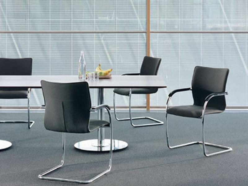 Brunner Штабелируемое кожаное кресло на консолях с подлокотниками Plaza sun-id-1464928 - Вид №4