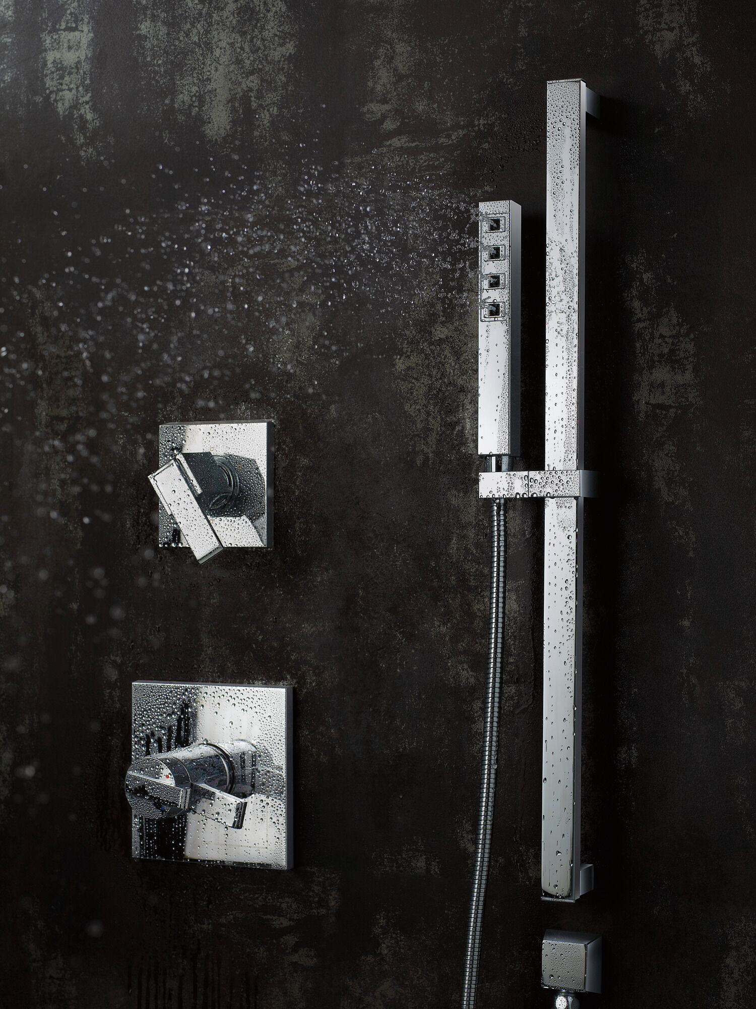 51567-PN H2Okinetic® Ручной душ с раздвижной штангой с одинарной настройкой Delta Faucet Universal Showering Полированный никель  - Вид №25