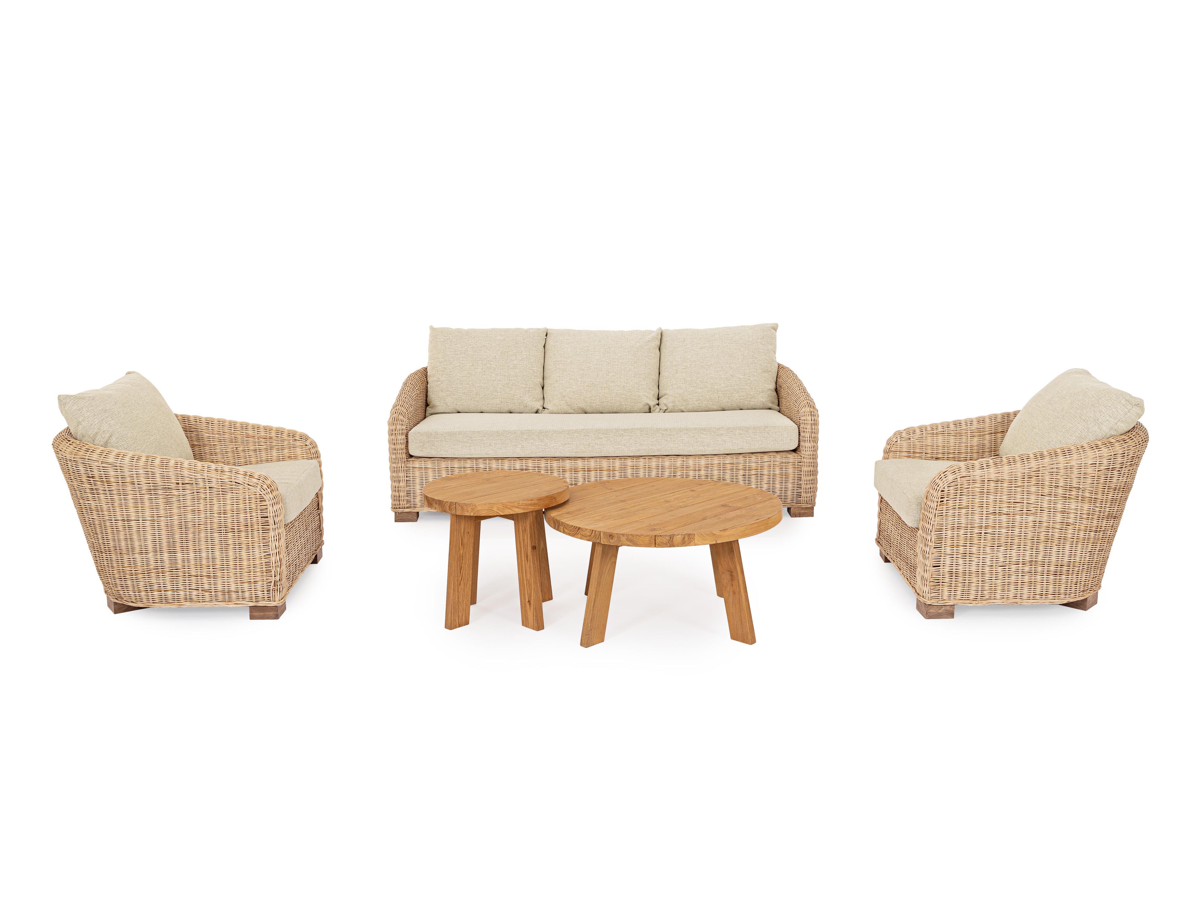 3-местный садовый диван из ротанга BIZZOTTO Кадис ARCH-00030497 - Вид №8