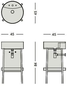 Напольная раковина стоящая овальная Nic CONSOLLE sun-id-1392703 - Вид №2
