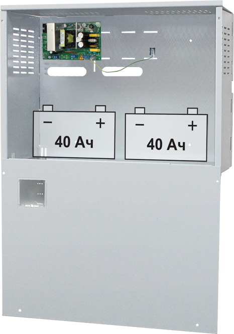 SKAT-2400I7 var.5000 Skat-2400 i7 version 5000 power supply 24v 4.5a case for 2x40 ah battery ss tr pb Бастион  - Вид №1