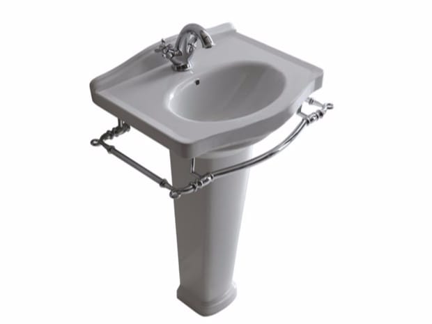 Керамическая раковина с держателем для полотенец Galassia ETHOS ARCH-00001955