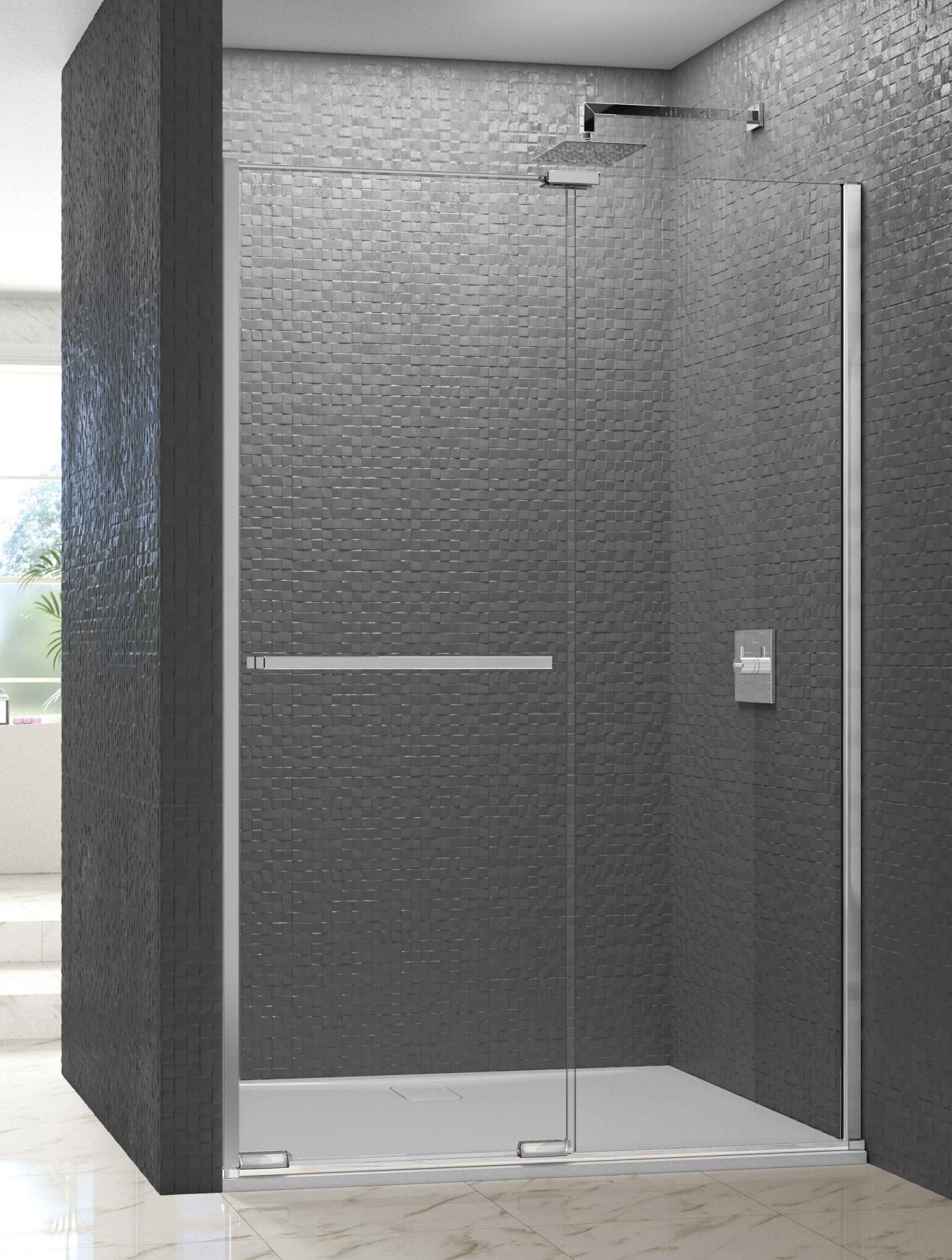 Дверь в нишу ARXFSL90DEG Merlyn Arysto Хромированный 