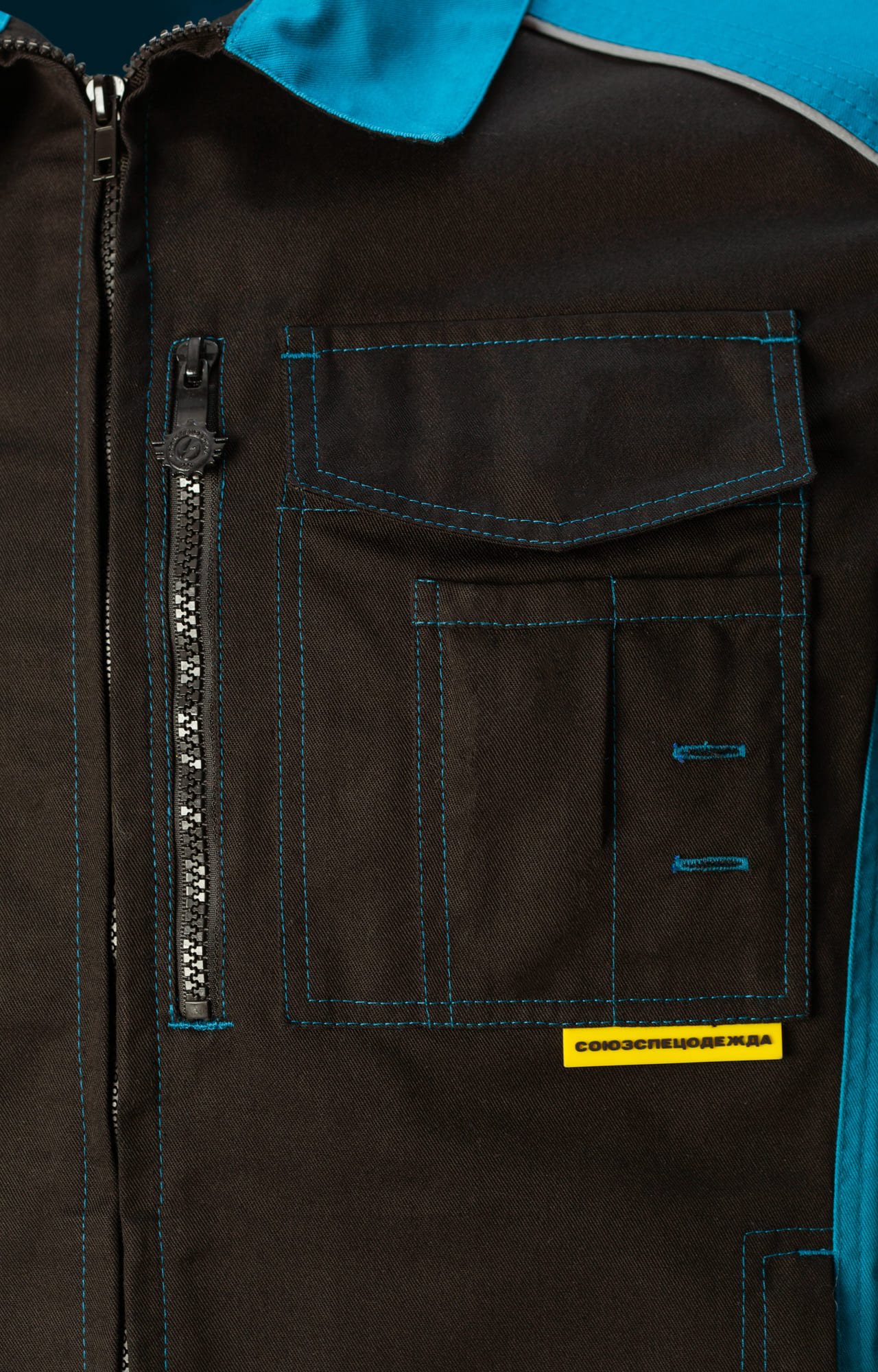 5045249 Костюм NEW черный-аквамарин STATUS  Летняя спецодежда  размер 60-62/170-176  - Вид №6