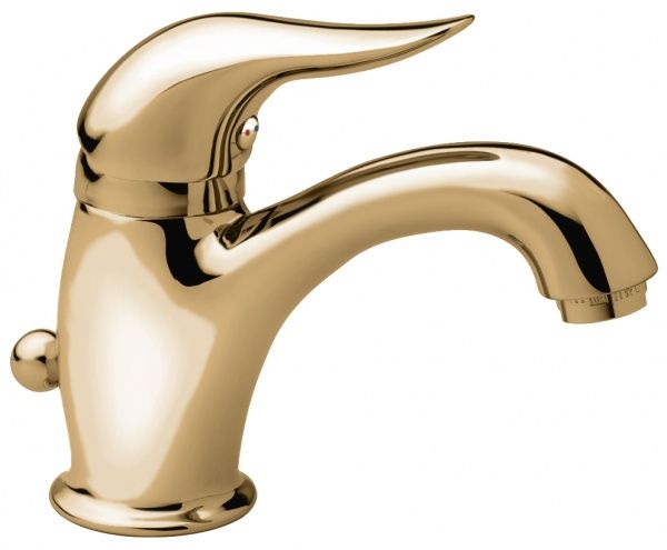 44003BR Смеситель Duka с донным клапаном для раковины, цвет бронза EMMEVI 