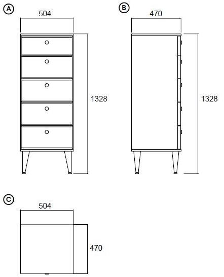 Enza Home Деревянный лакированный комод Praga sun-id-1356735 - Вид №3