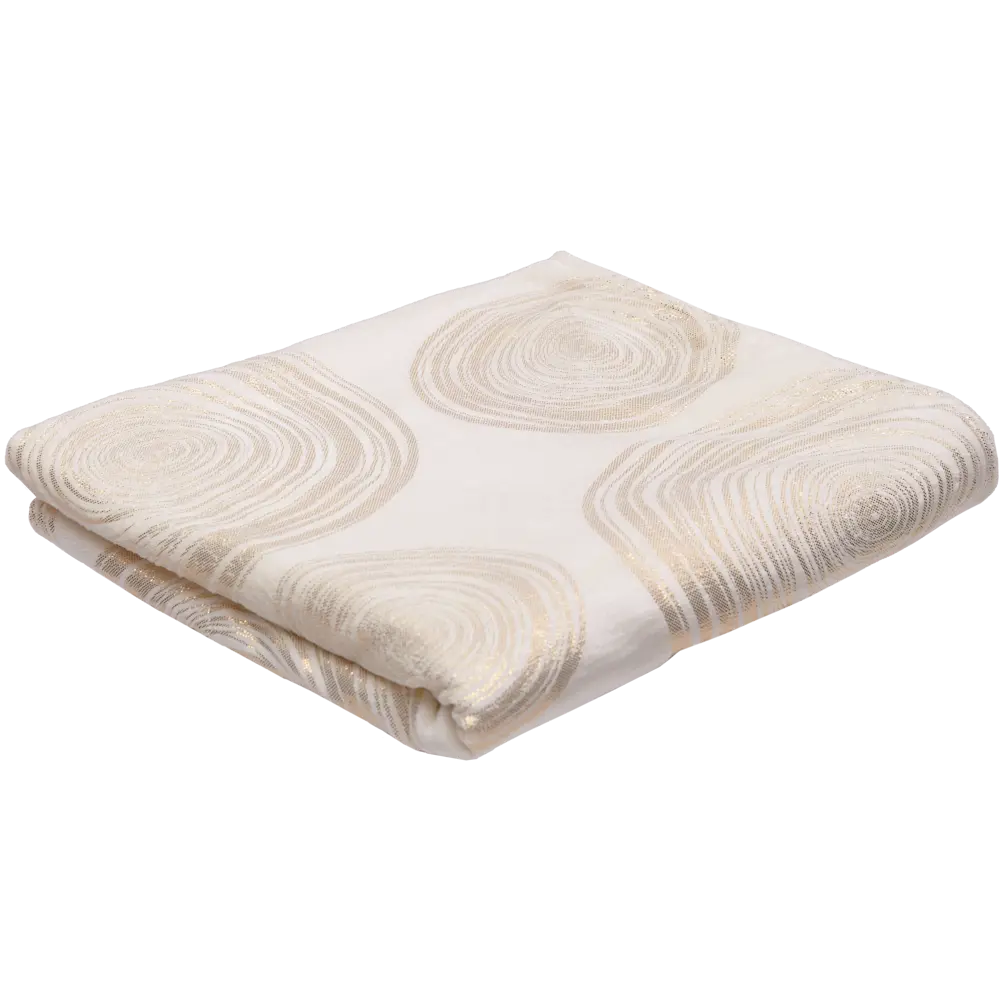 Плед Золотые сферы 180x200 см микрофибра бело-золотой 84574817 STLM-2067904 Ardenza Новогодняя
