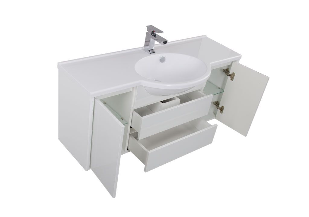 Тумба с раковиной Aquanet Лайн 120 белый 0016493800164744 - Вид №3