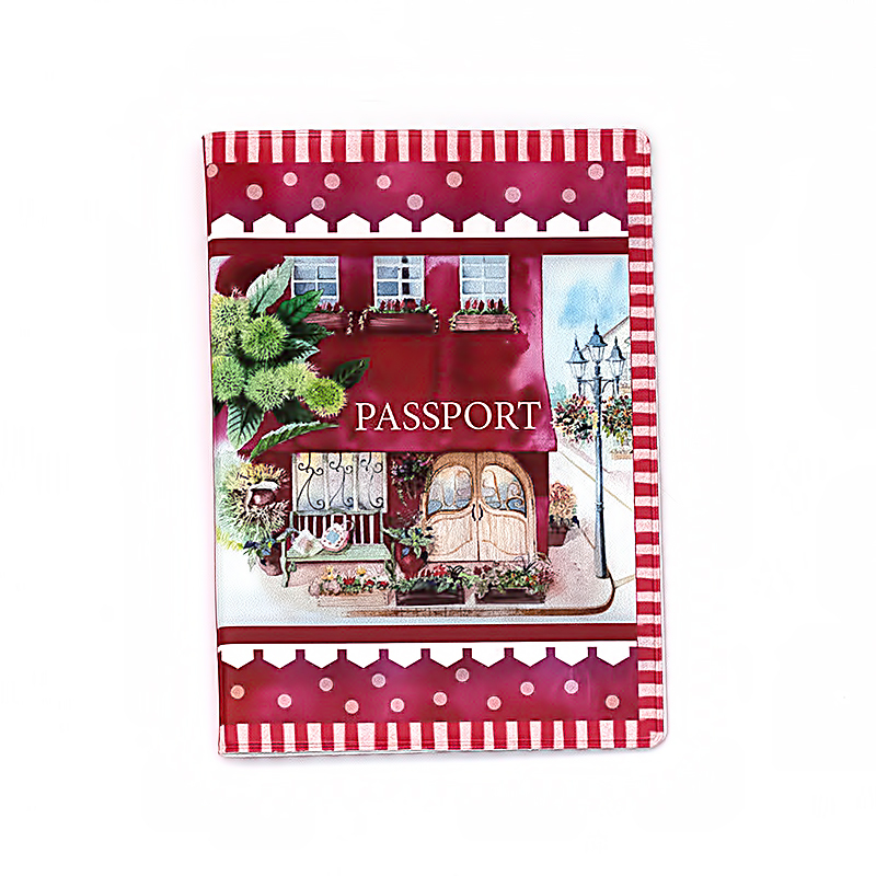 35683 Обложка для паспорта из ПВХ ( 13.3 x 19.1 см) "Каштаны" Феникс-Презент 