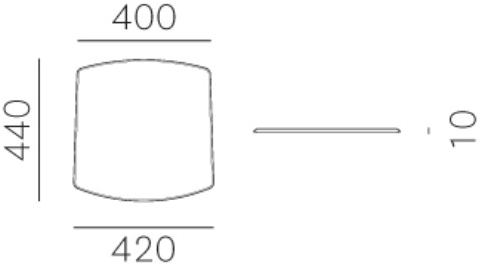 Pedrali Подушка из полиэстера для стульев Ara sun-id-1467950 - Вид №3