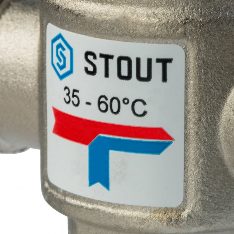 Термостатический смесительный клапан 3/4" STOUT НР 30-65°С 1,6 KV SVM0020166020 - Вид №3