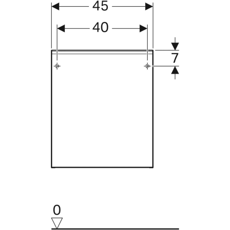 500.618.01.2 Шкафчик Geberit Acanto с одним выдвижным ящиком и внутренним выдвижным ящиком Geberit  - Вид №3