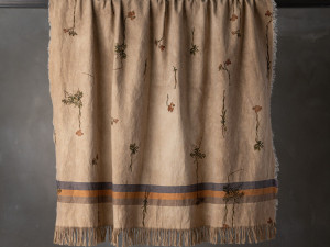 Хлопок и лен плед