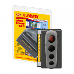 УТ0010979 Скребок Glas-clear AT6 Магнитный со встроенным аналоговым термометром для стёкол толщиной до 6 мм SERA