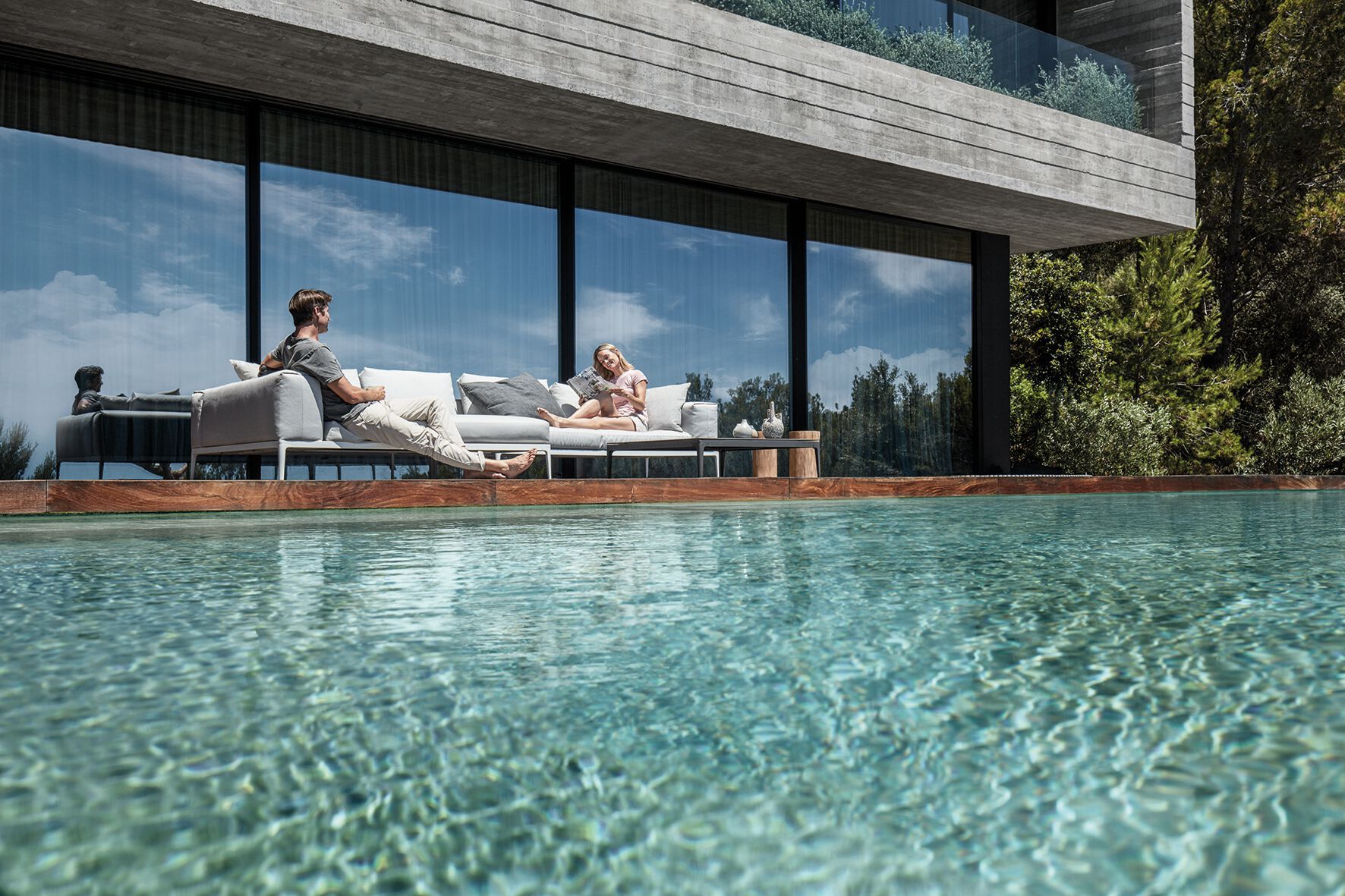 Ткань сад шезлонг Gloster сетка ARCH-00047578 - Вид №14