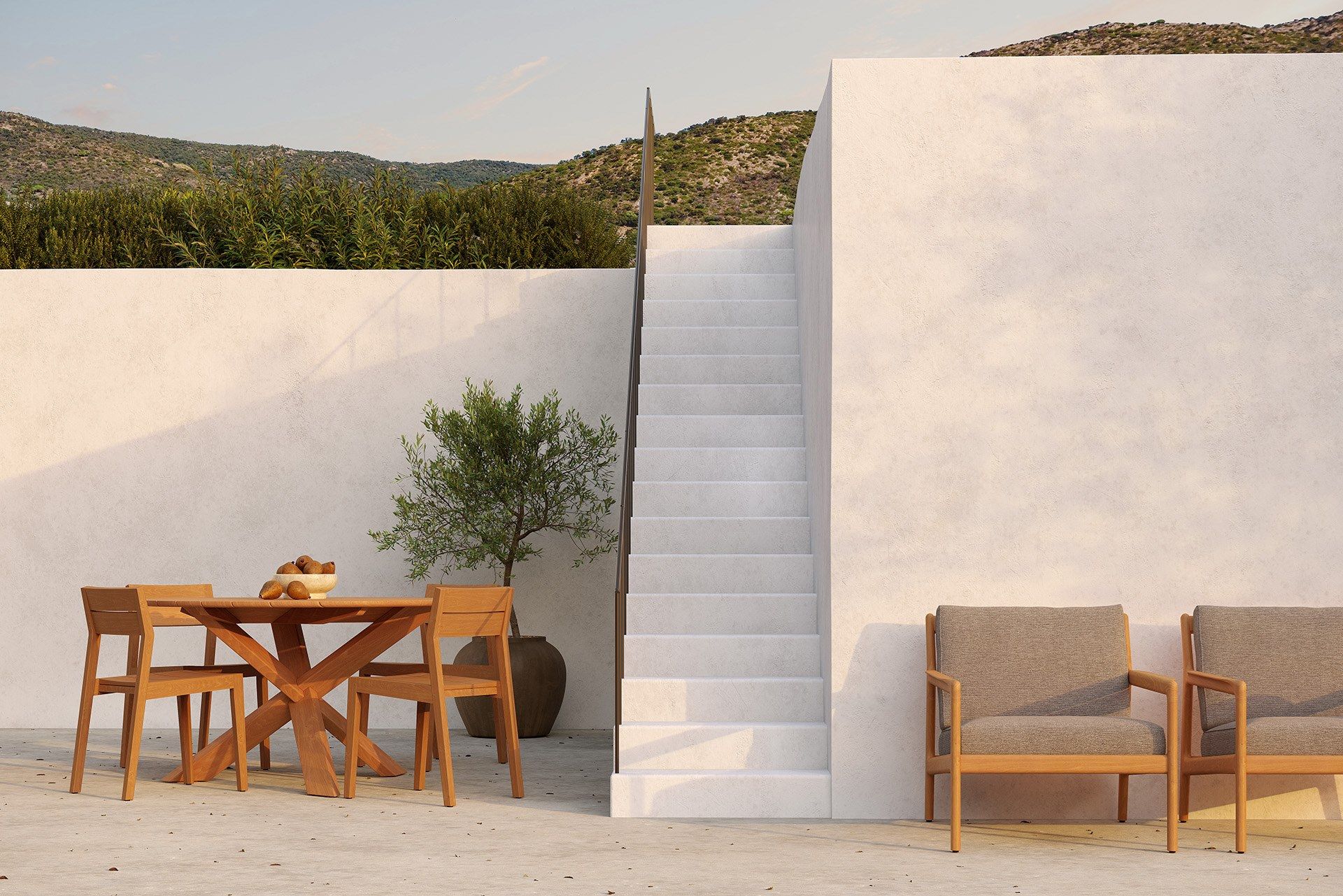 Круглый стол из тикового дерева Ethnicraft TEAK CIRCLE ARCH-00138385 - Вид №4