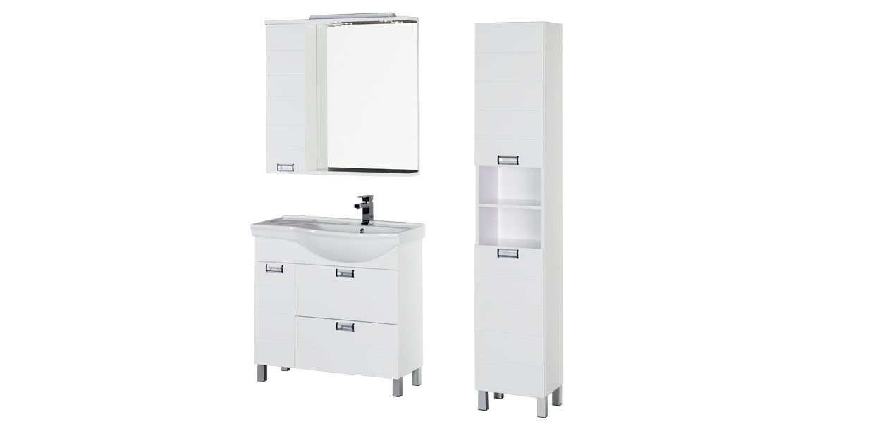 Комплект мебели Aquanet Сити 90 R белый 00177537 - Вид №3