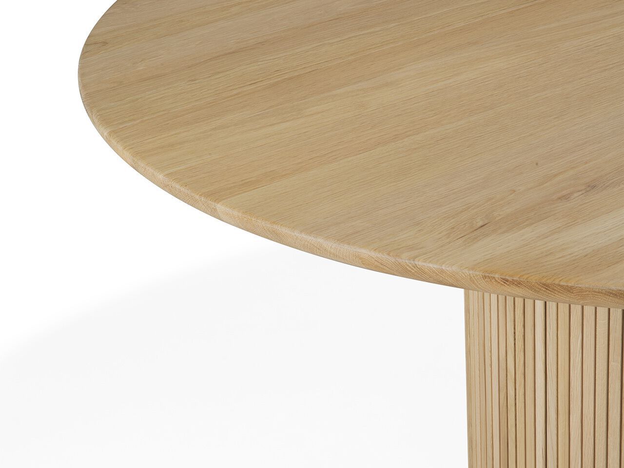 Круглый дубовый обеденный стол Ethnicraft Roller Max ARCH-00142907 - Вид №4