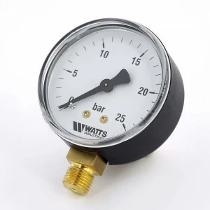 Манометр радиальный F+R200 1/4" 63 мм WATTS Ind 25 бар