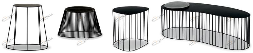 BAXTER Журнальный столик из крашеного металла для гостиной Gibellina sun-id-1493635