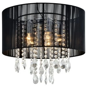 Люстра ELY черная LL01 SUPERNW CRYSTAL 010933 Черный