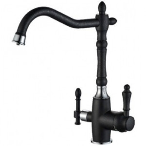 Steel Hammer SH 812 Black CR Смеситель для кухни Zorg 325