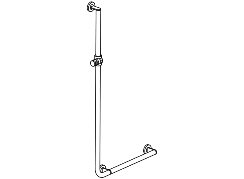 900.33.201XA Угловая ручка с держателем для душа HEWI Greifen  - Вид №2