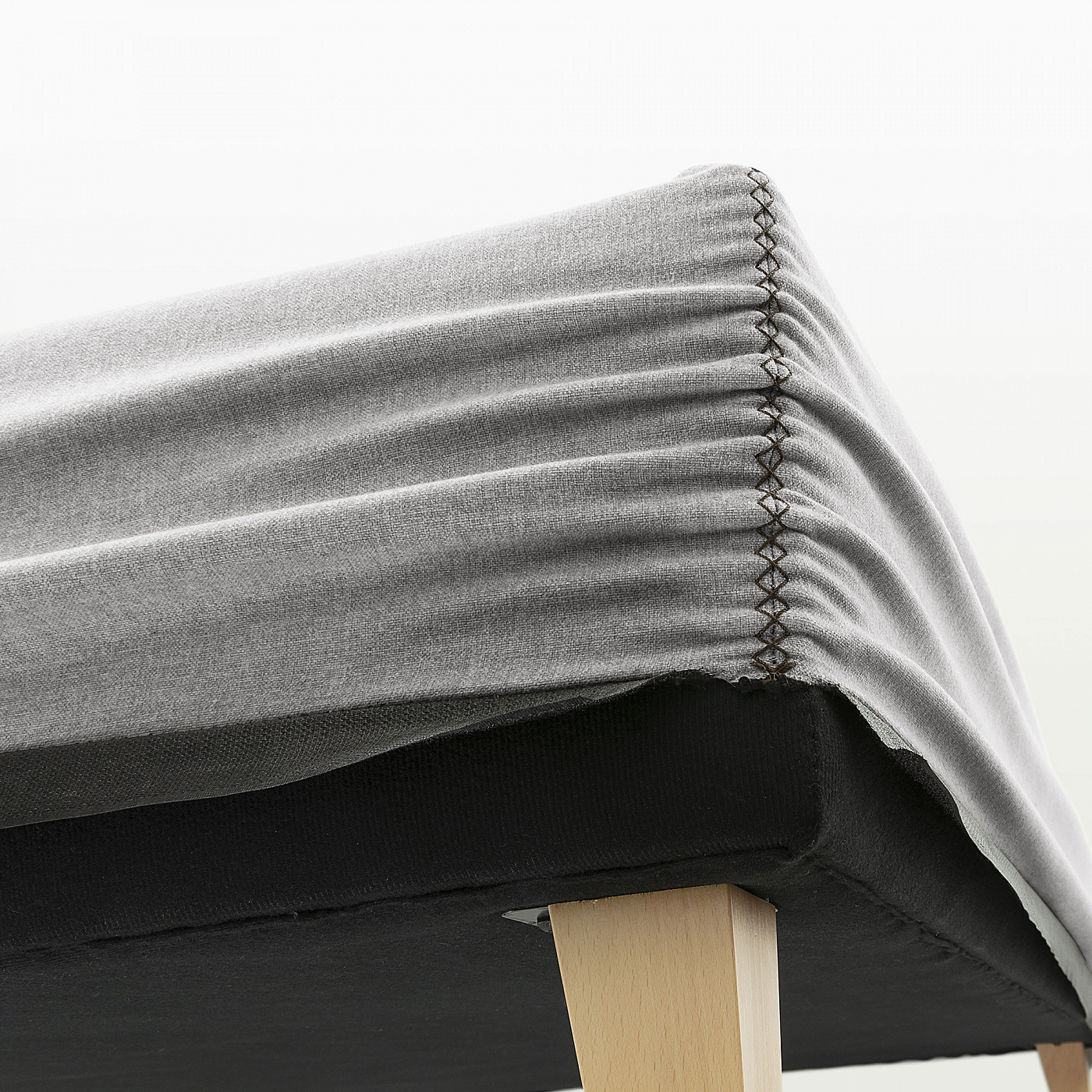 062786 Кровать 160x200 серая La Forma Nikos