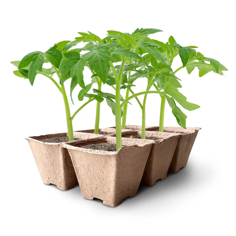 Горшки квадратные Газонcity бумага 110x110 мм 3 кассеты STLM-2202457 - Вид №3