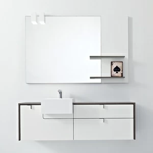 Комбинация ванной комнаты PV10 в отделке Prop 17 Milltek / L41 Bianco / 99 Juta MILLDUE PIVOT