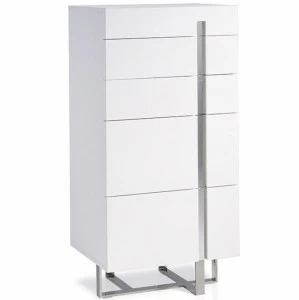 Комод белый высокий с 5 ящиками Experiencia от Angel Cerda ANGEL CERDA ДИЗАЙНЕРСКИЕ 148713 Белый