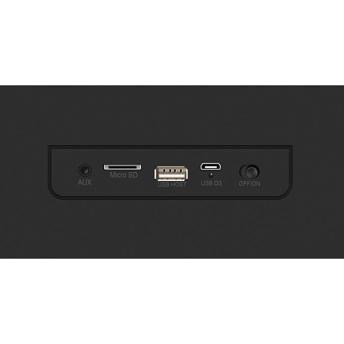 SV-015886 ps-175, черный, акустическая система 2.0, мощность 2x5 вт (rms), bluetooth, fm, usb, microsd, led-дисплей, часы, будильник, встроенный аккумулятор) Sven Santreyd  - Вид №4