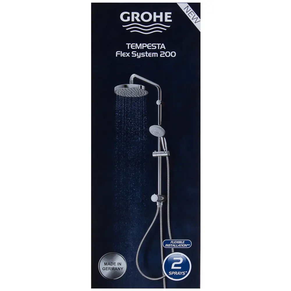 Grohe Tempesta — душевая система с тропическим душем и 4 режимами 18823611 STLM-0013009 - Вид №7