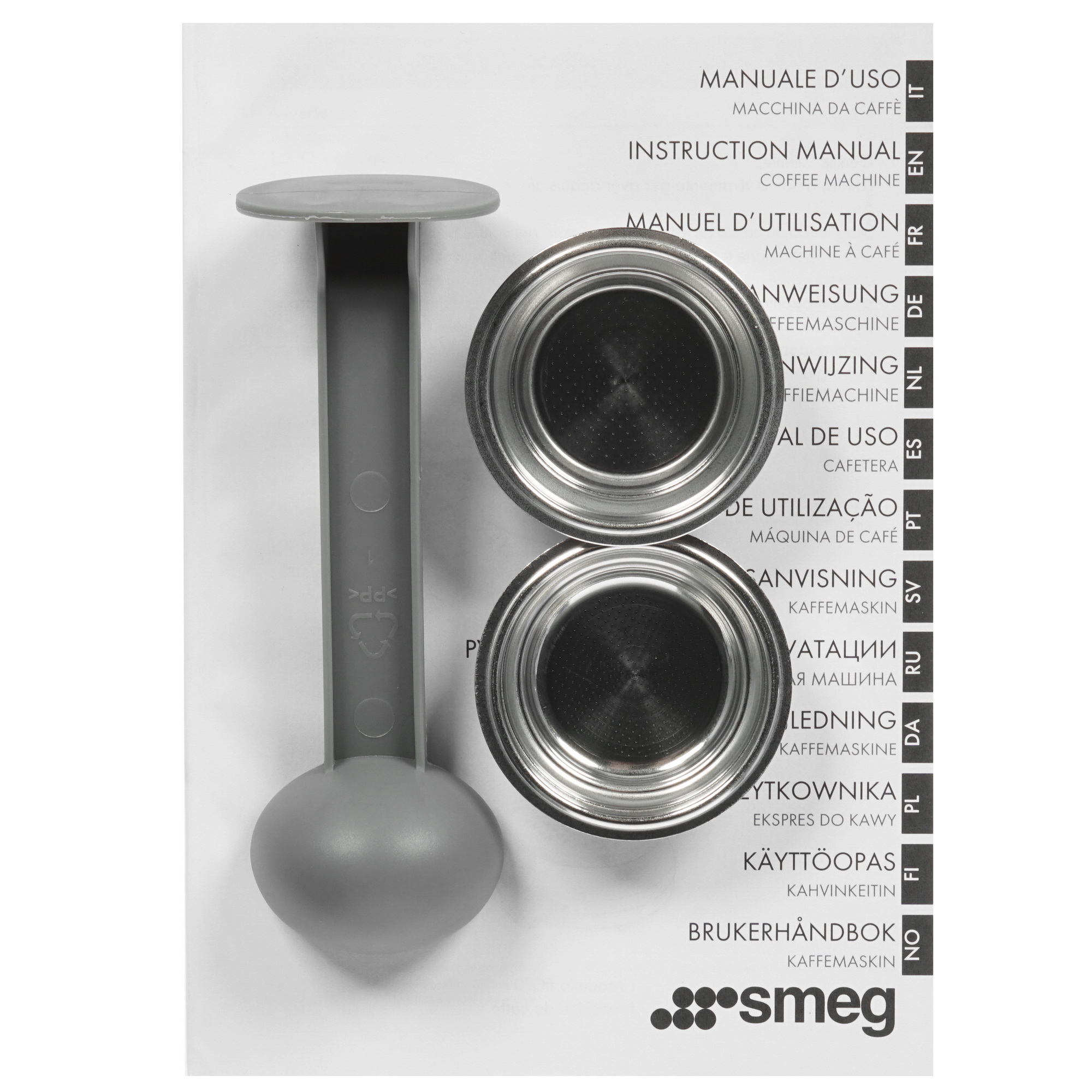 1152714 Кофеварка рожковая Smeg ECF01PBEU голубой STDN-0121235 - Вид №7