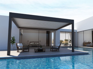 Пергола с раздвижной крышкой