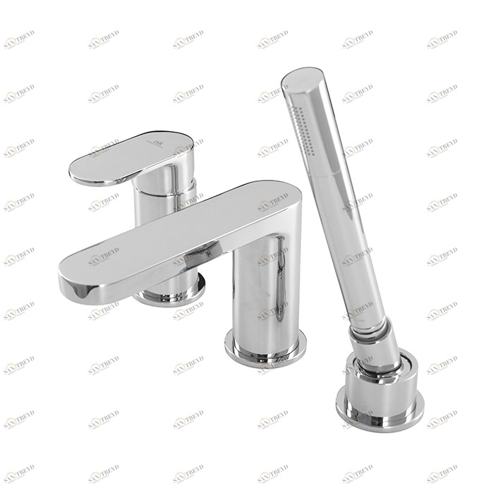 Внешняя часть 3-х компонентная установка батареи для ванны  Hotels NOKEN 100165598  CHROME