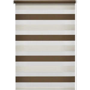 Штора рулонная день-ночь Порто 40x160 см коричневая