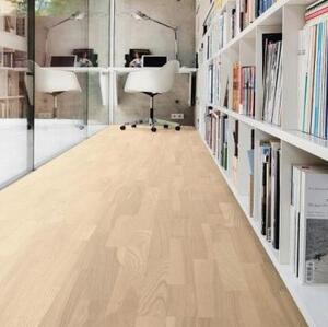 Паркетная доска Haro 4000 Series Top connect Белый Песочный Структурированный Ясень Кантри с брашью (Текстурированная) 2200х180 мм.