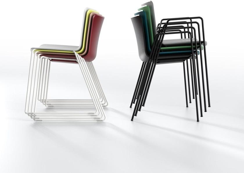 IBEBI Стул из полипропилена штабелируемый с подлокотниками Zaza sun-id-1503959 - Вид №2