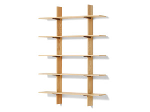 Настенный книжный шкаф из массива дерева