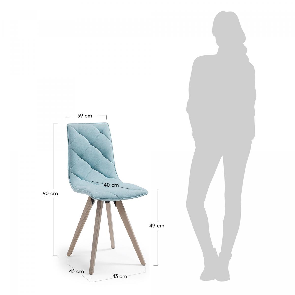 051358 Стул TUK светло-голубой La Forma Tuk - Вид №4