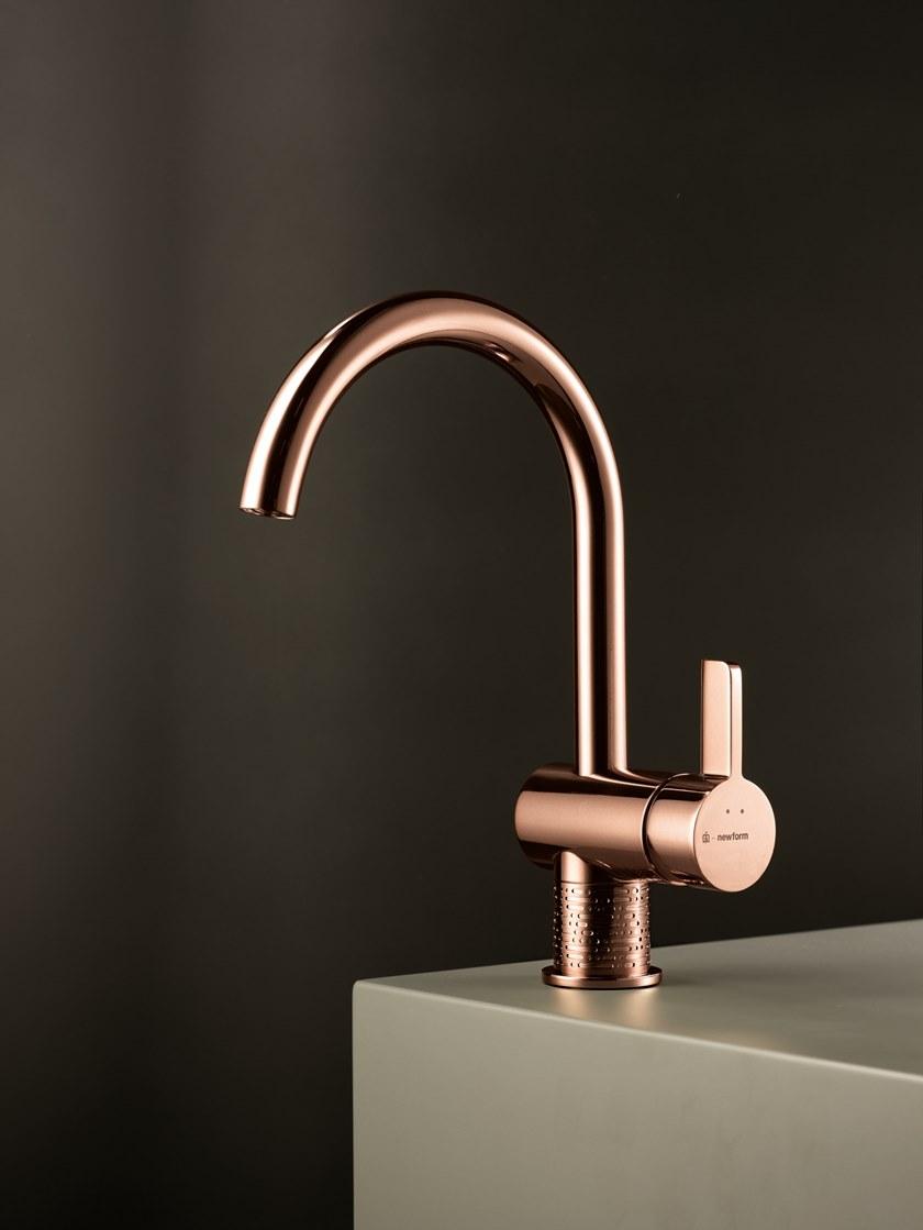 newform Смеситель для раковины, однорычажный, сливной Blink chic sun-id-1513622 - Вид №4