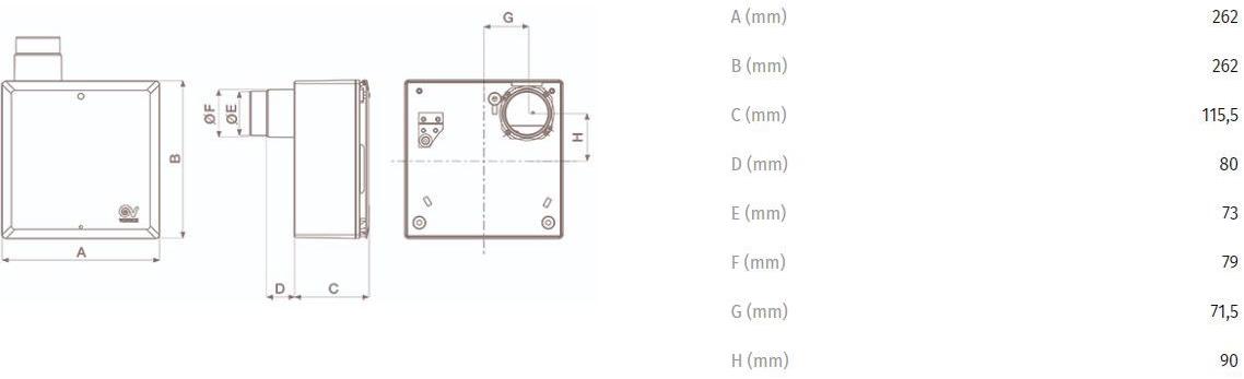 Vortice Центробежный аспиратор Vort quadro evo 11543 - Вид №5