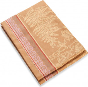 10638712 Яковлевский жаккард Скатерть квадратная Яковлевский Жаккард Райская Птичка 150х150см, полулен Ткань