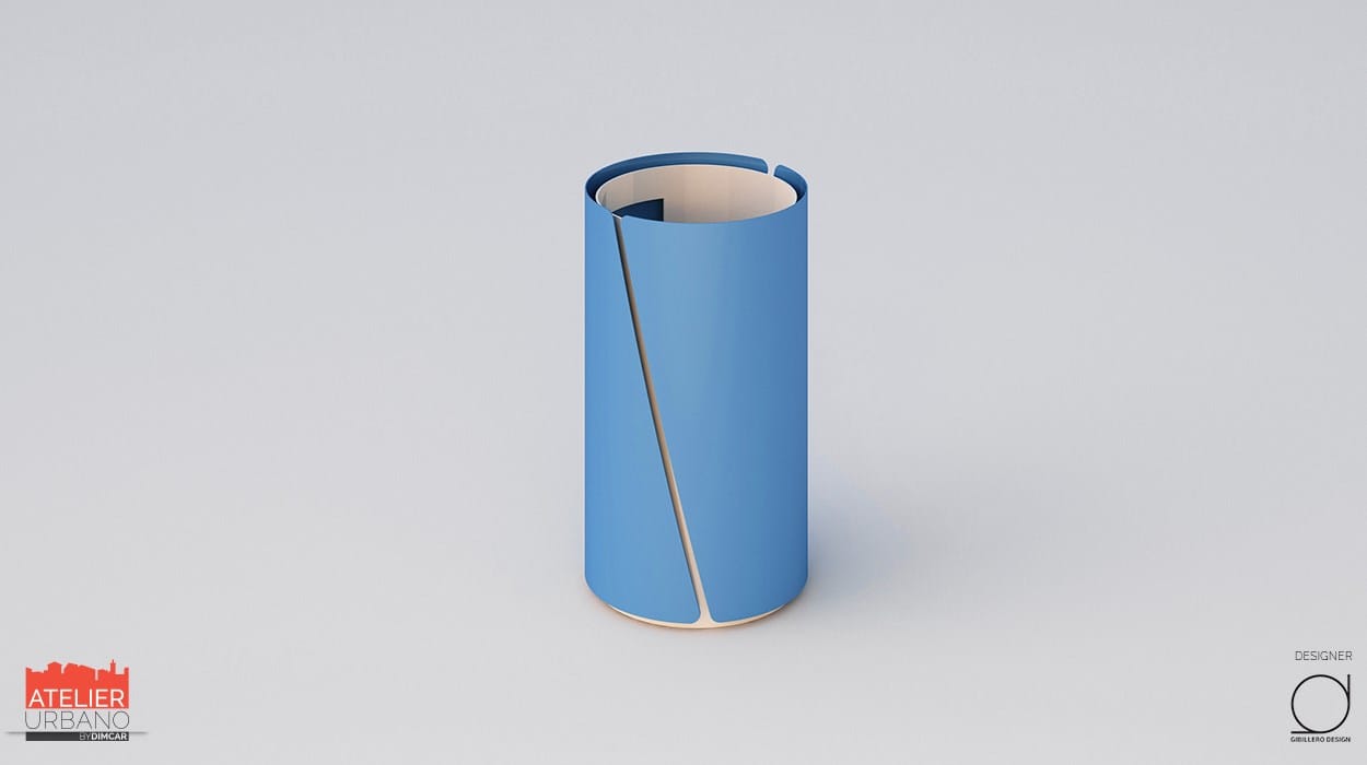 Корзина для мусора из оцинкованного листа DIMCAR BOB ARCH-00089374 - Вид №1