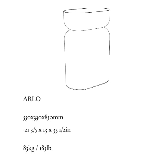 Отдельно стоящая овальная бетонная раковина Formed ARLO ARCH-00046615 - Вид №2